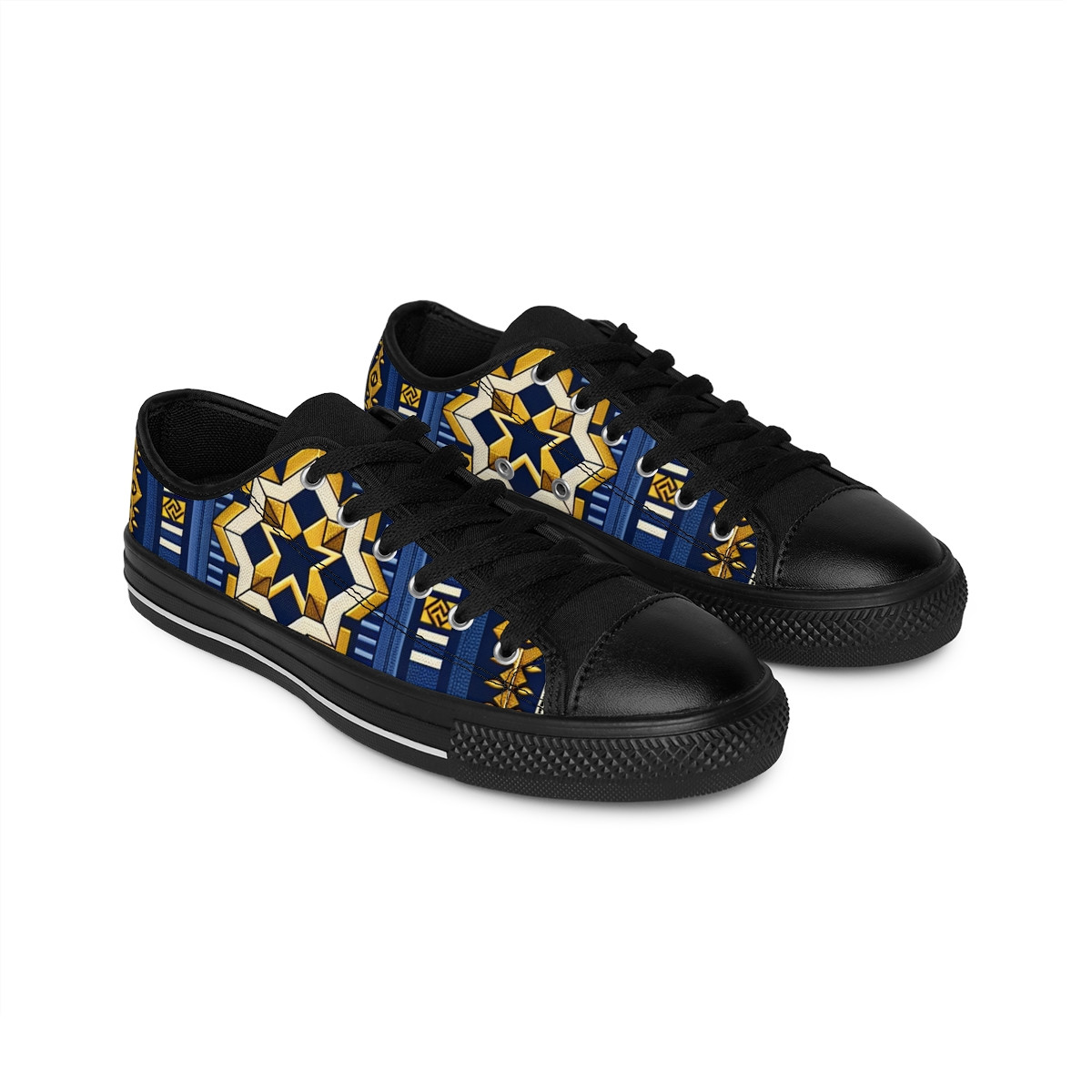 "AfroStride Kente Kicks" - Men's Sneakers