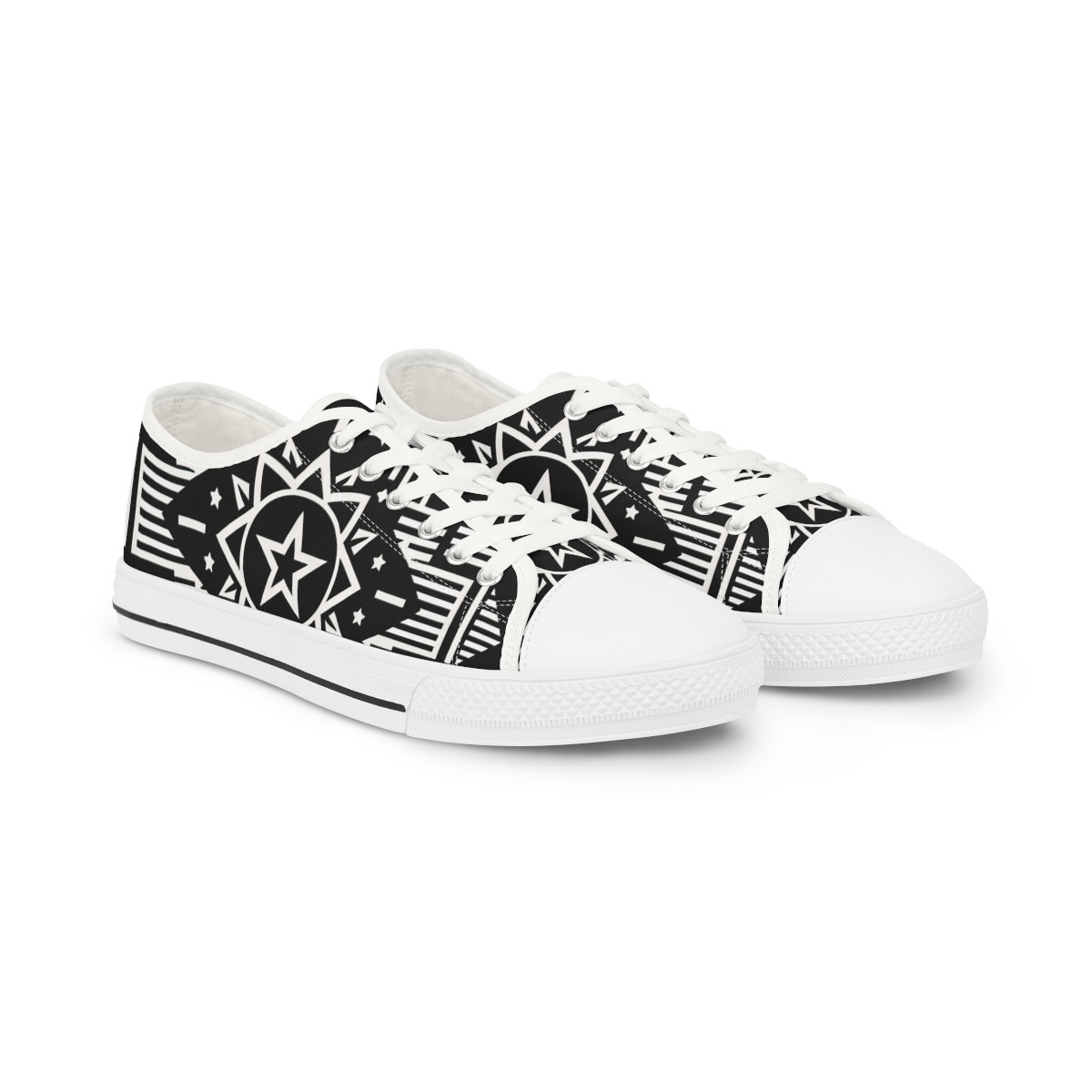 "AfroSync Kente Kicks" - Men's Lowtop Sneakers