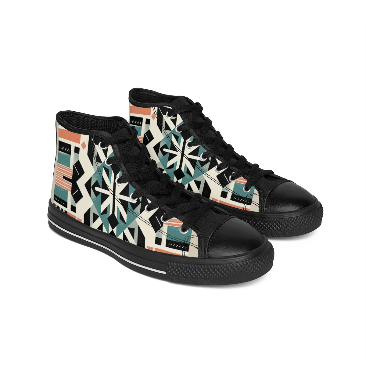 "Kente Kingdom Kicks" - Women's Classic Sneakers
