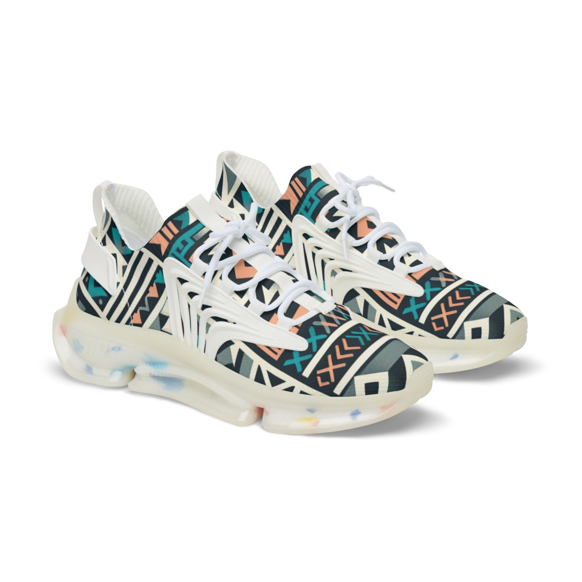 "AfroStride Kente Kicks" - Men's Mesh Sneaker