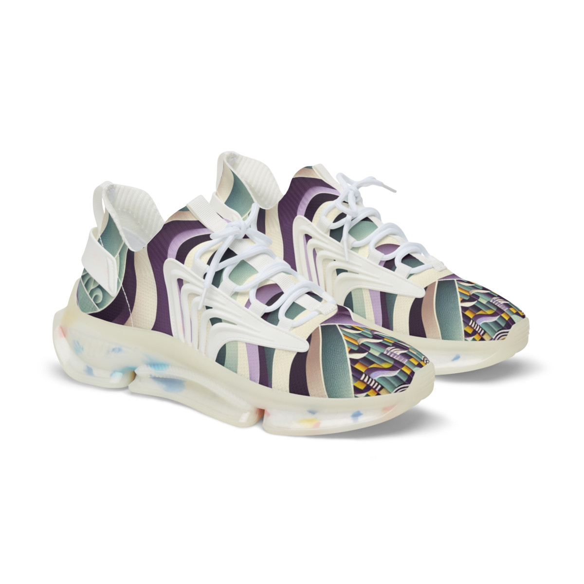 "AfroVibes Kente Kicks" - Men's Mesh Sneaker