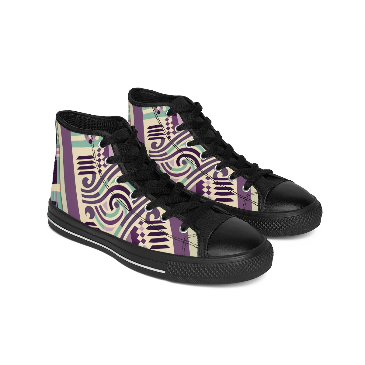 "AfroFusion Step Stride" - Women's Classic Sneakers