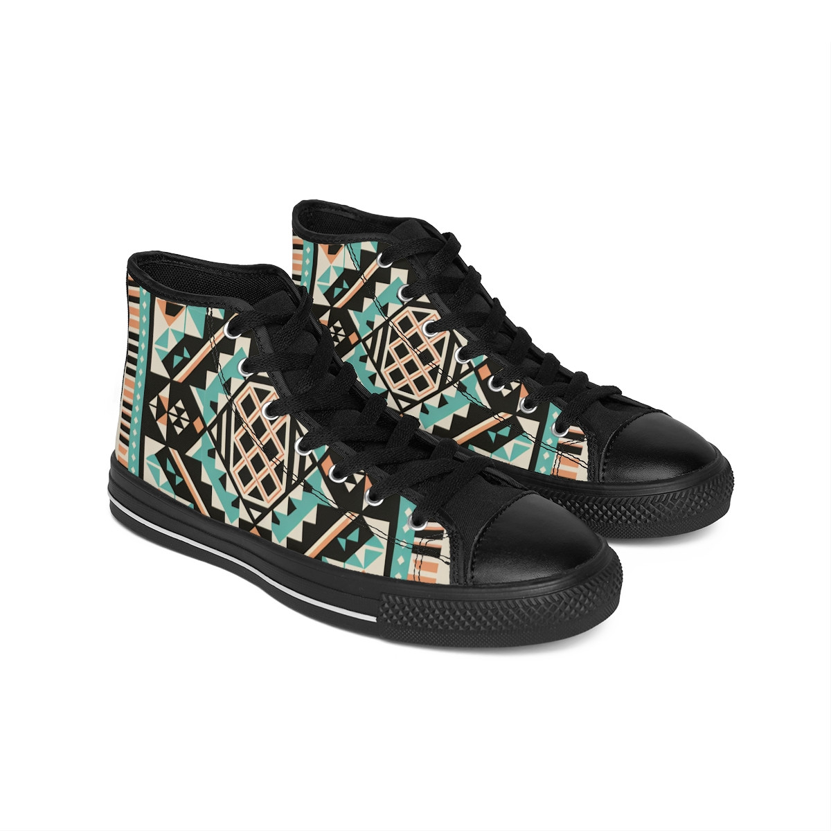 AfroStep Kente Kicks - Women's Classic Sneakers