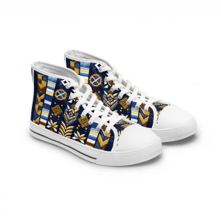 "KenteStride Eclectic Sneakers" - Womn's High top Sneakers