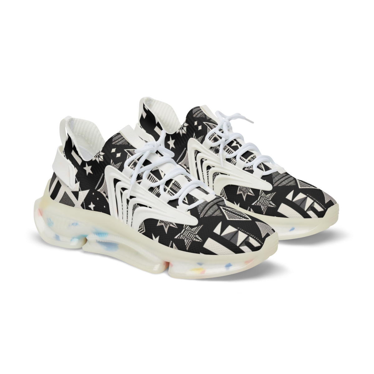 "AfroFusion Kente Kicks" - Men's Mesh Sneaker