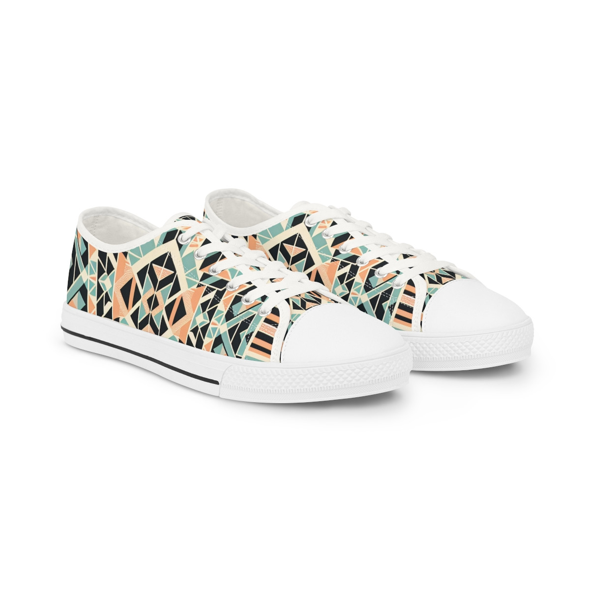 "Heritage Stride Kente Kicks" - Men's Lowtop Sneakers