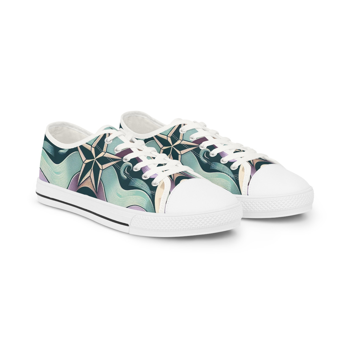 "AfroDynasty Kente Kicks" - Men's Lowtop Sneakers