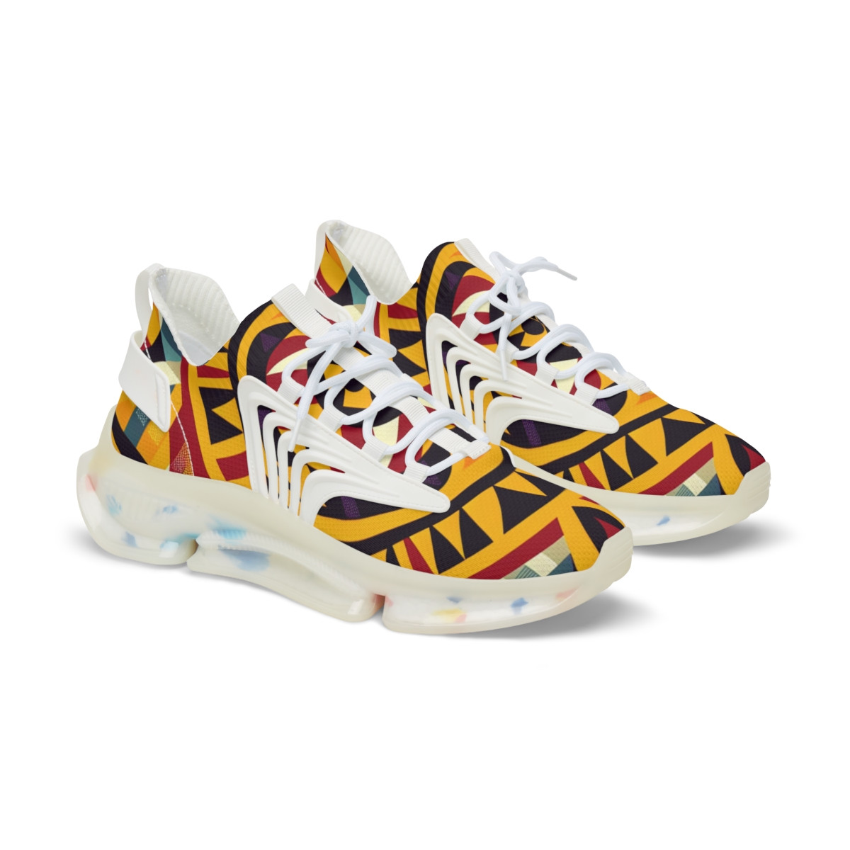 "HeritageStride Kente Kicks" - Men's Mesh Sneaker