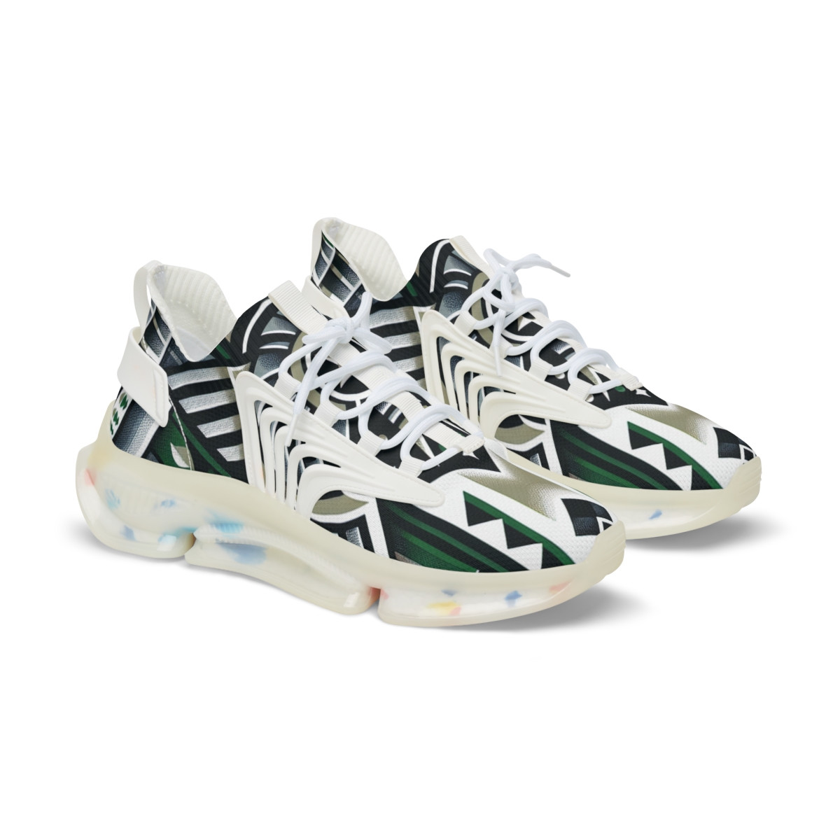 "AfroStride KenteKicks" - Men's Mesh Sneaker