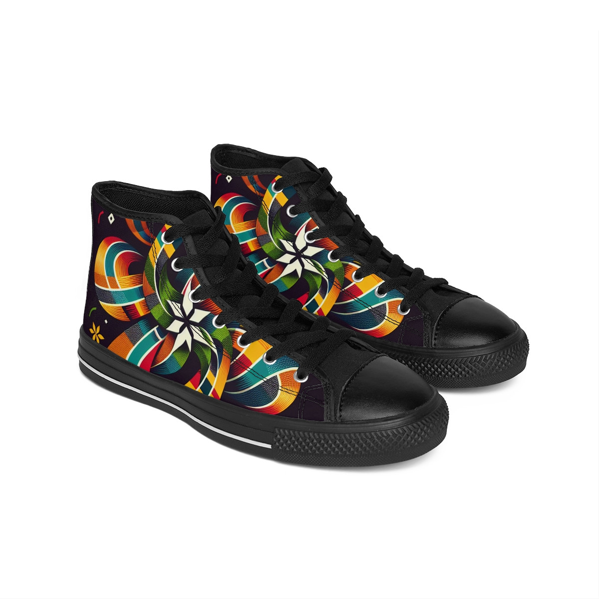 AfroStride Kente Kicks - Women's Classic Sneakers