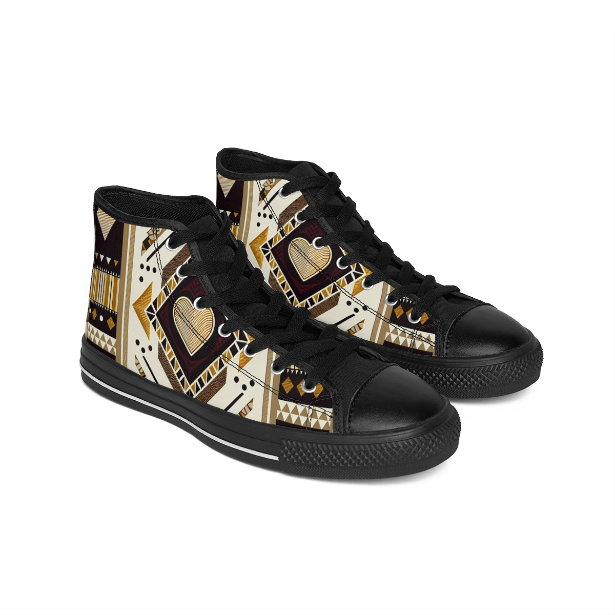 "AfroKicks: Kente Carnival Edition" - Men's Classic Sneakers
