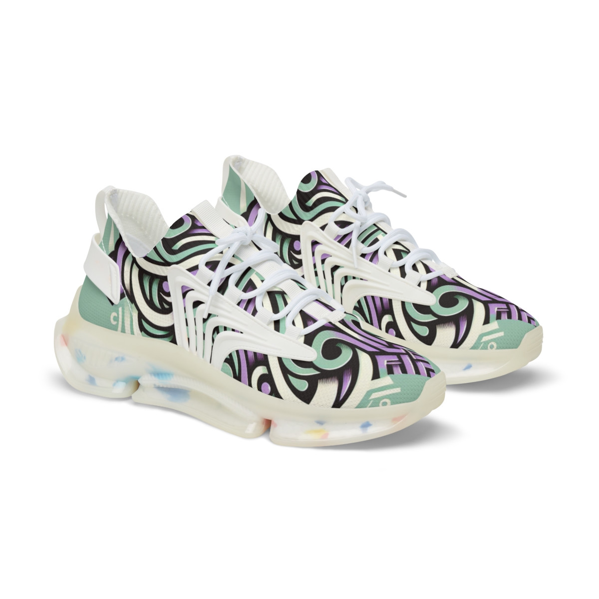 "Kente Kicks: Afro-Fusion Footwear" - Men's Mesh Sneaker