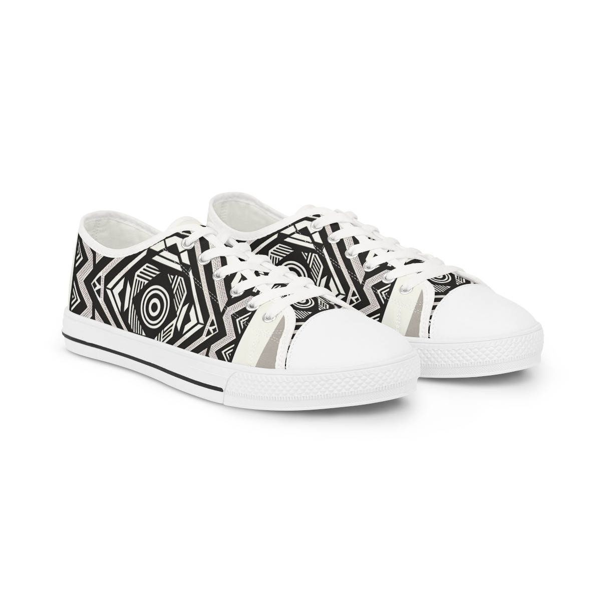 "HeritageStride Kente Kicks" - Men's Lowtop Sneakers