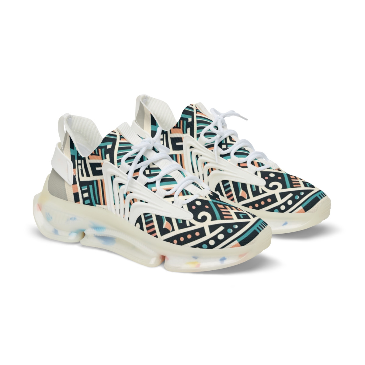 "AfroVerve Kente Kicks" - Men's Mesh Sneaker