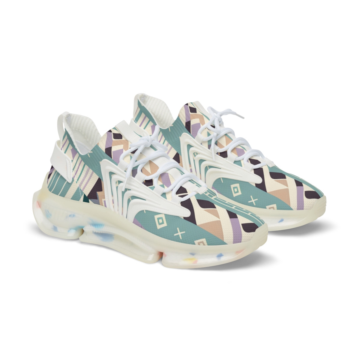 "AfroVogue Kente Kicks" - Men's Mesh Sneaker