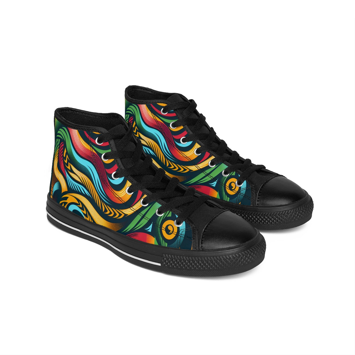 "AfriVerve Kente Kicks" - Men's Classic Sneakers