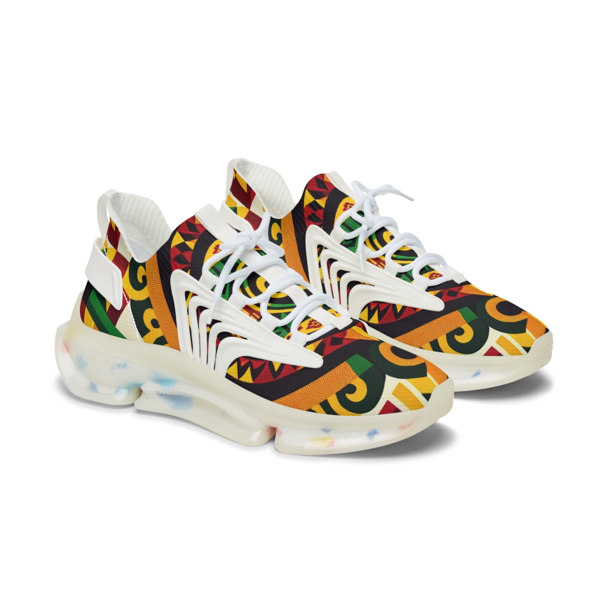 AfroStride Kente Kicks - Women's Mesh Sneaker