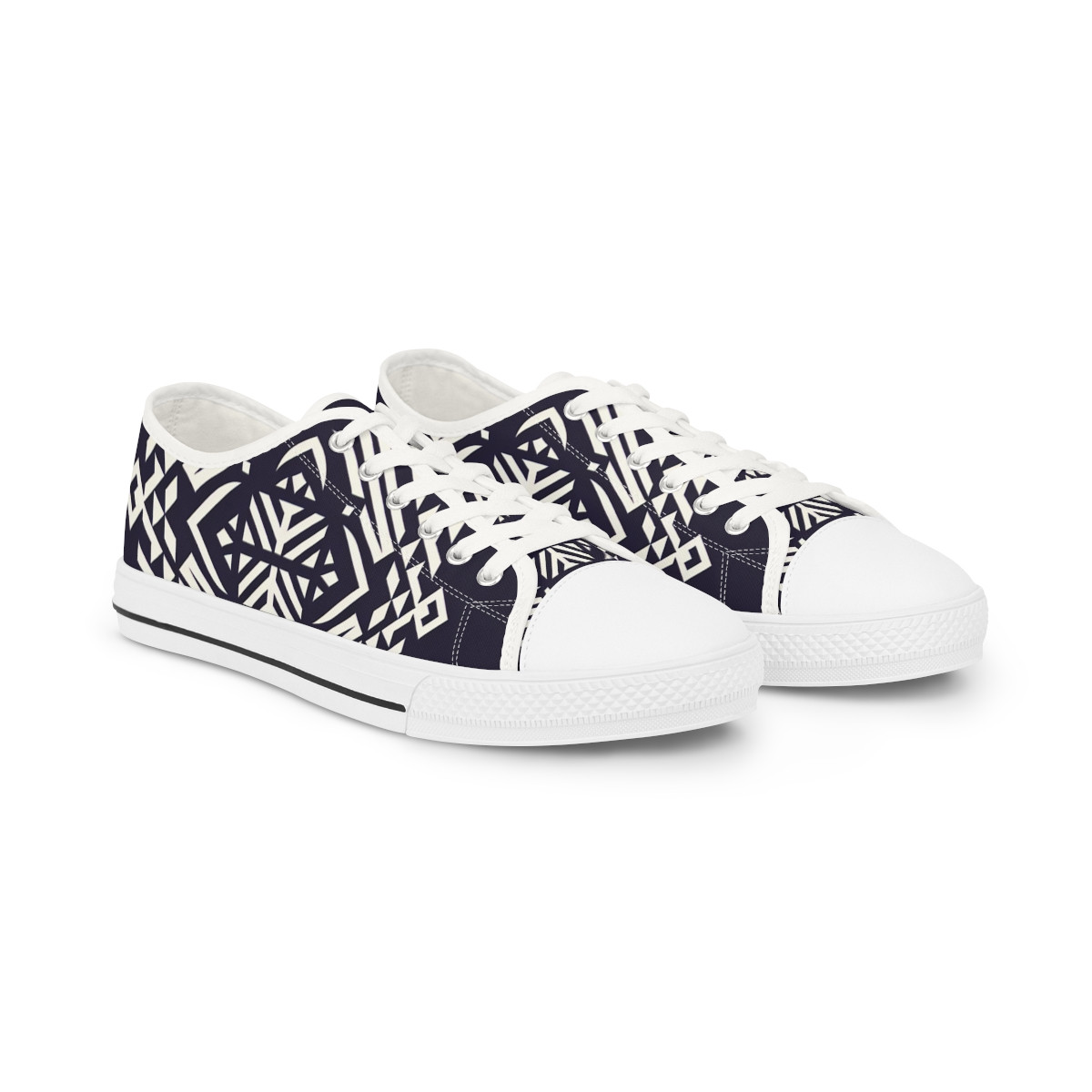 "AfroRhythm Kente Kicks" - Men's Lowtop Sneakers