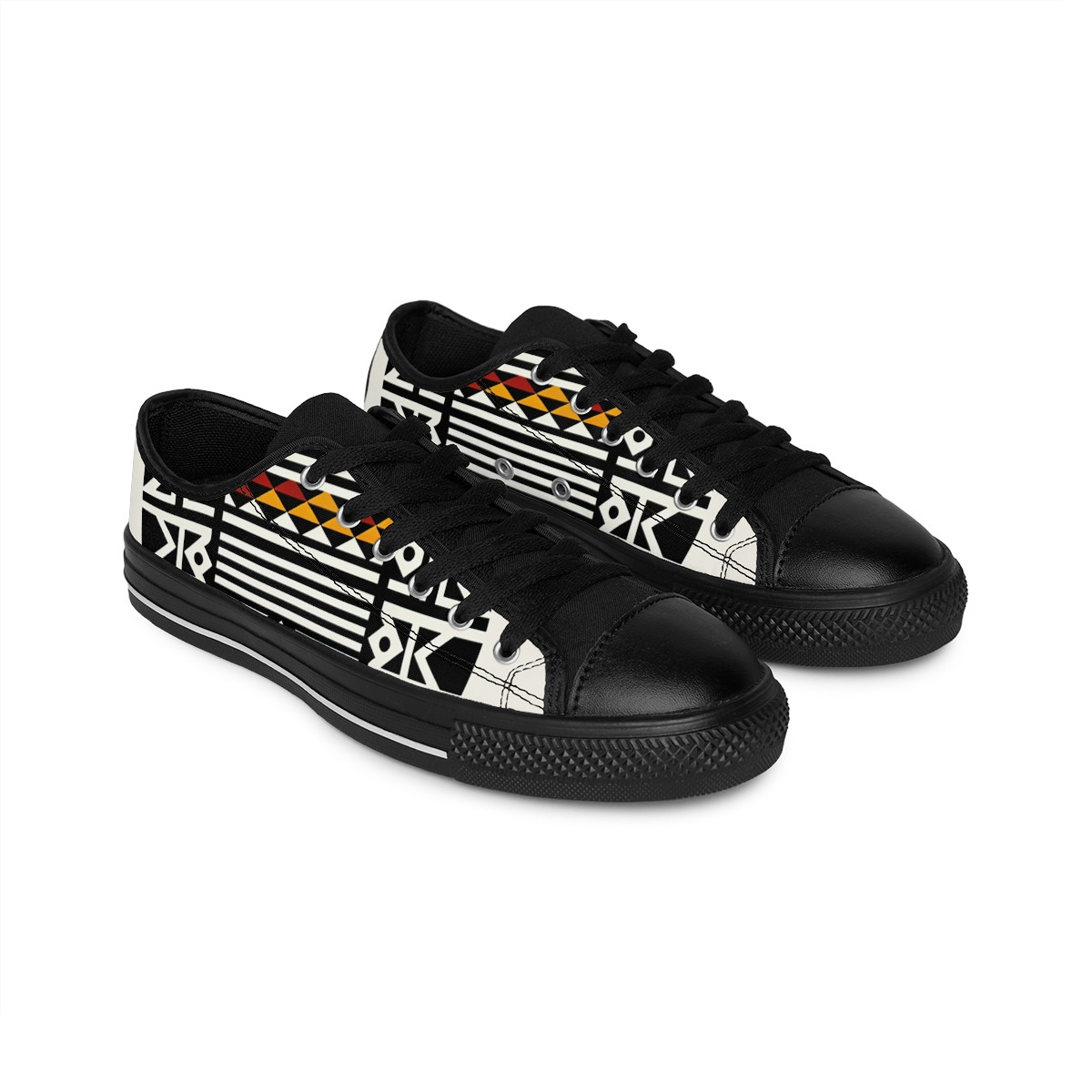 "AfroDazzle Kente Kicks" - Men's Sneakers