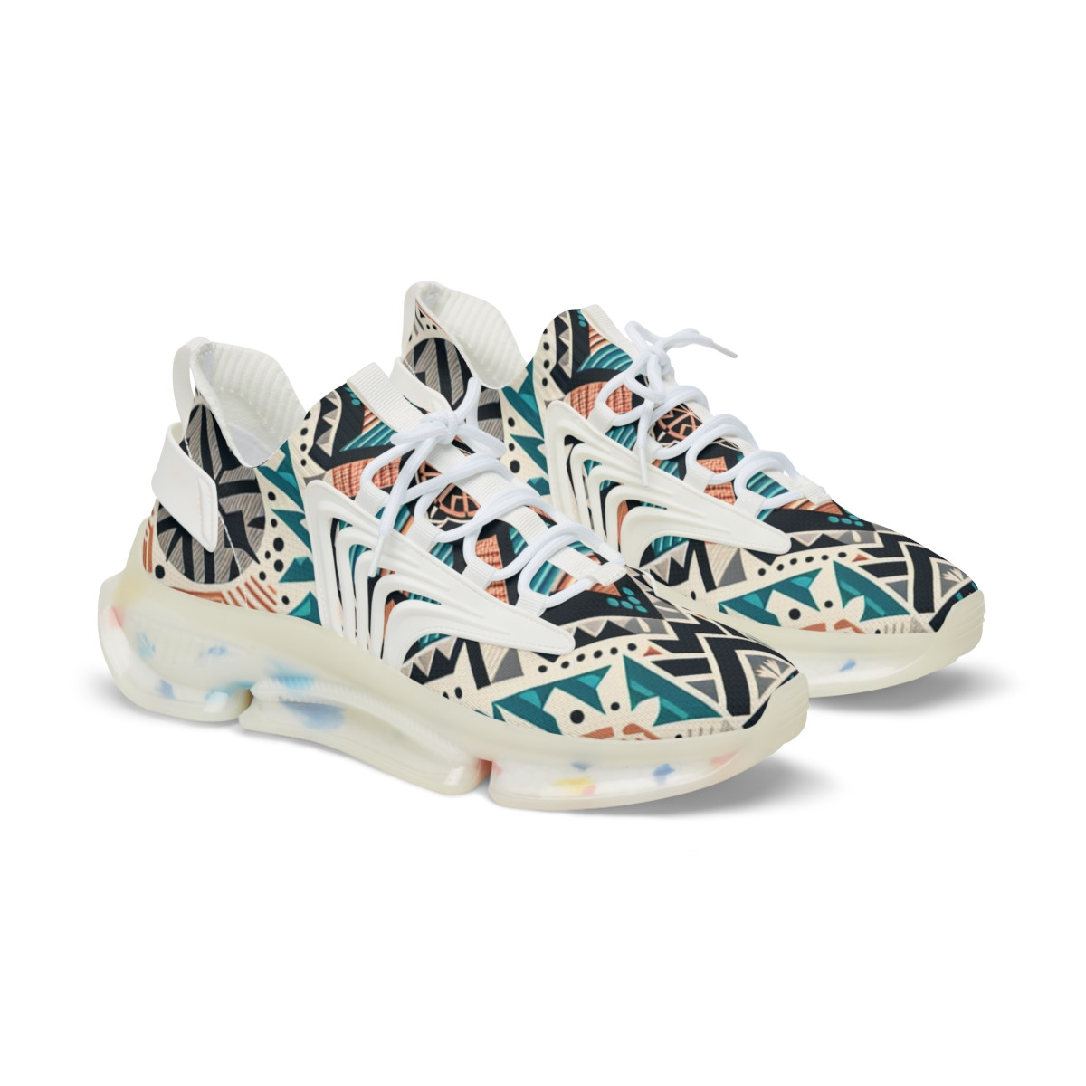 "AfroFusion Kente Kicks" - Men's Mesh Sneaker