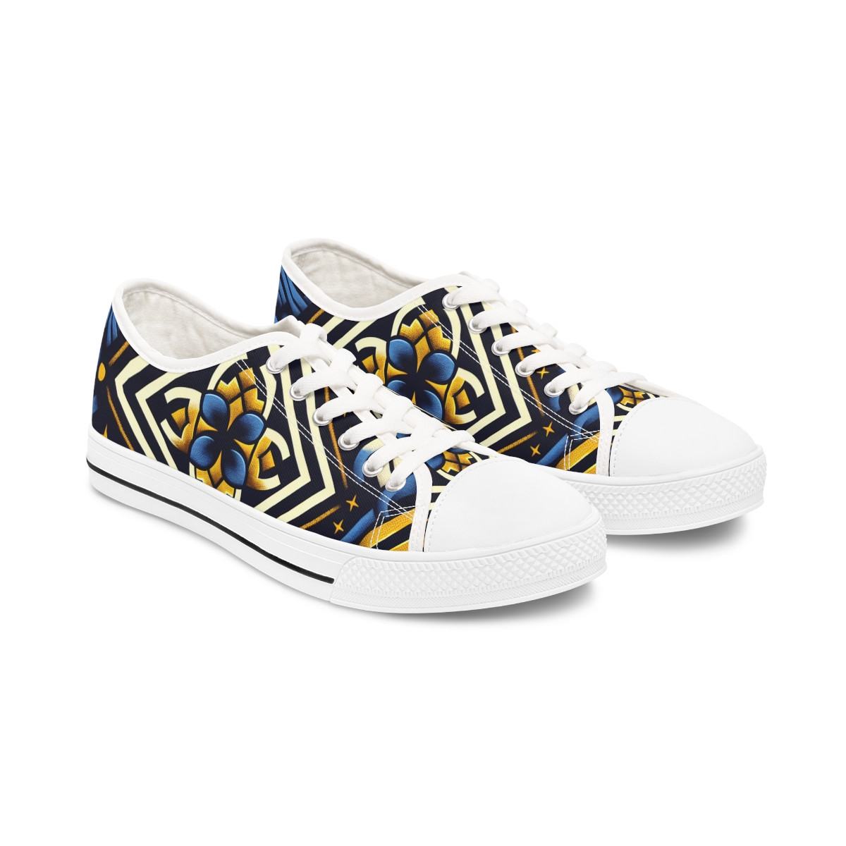 AfroVogue Kente Kicks - Women's Lowtop Sneakers