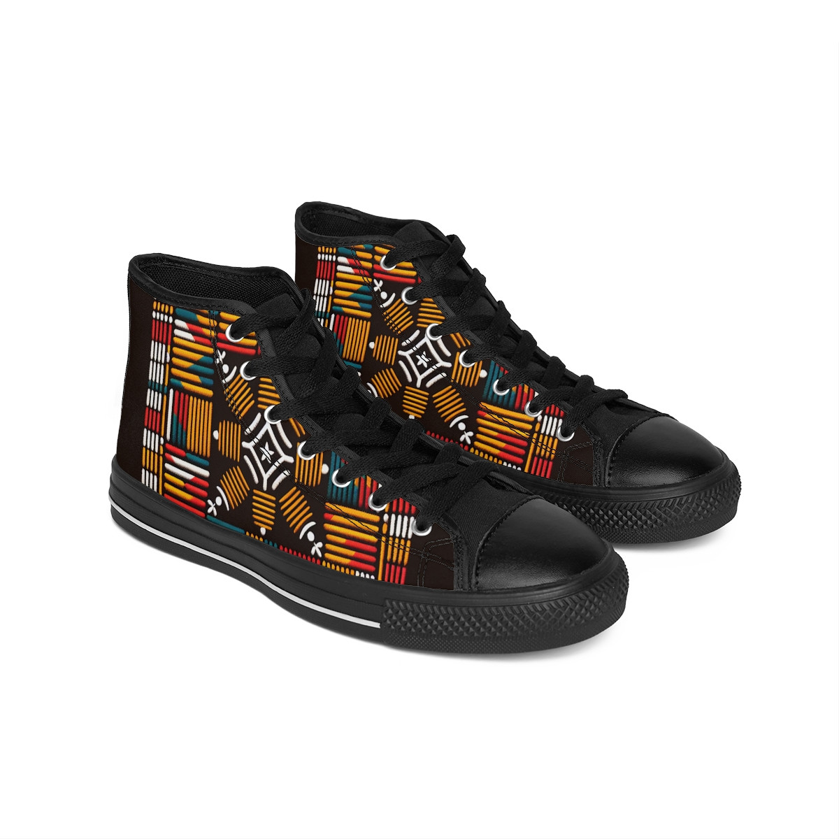 "AfroKicks Kente-Coded Runners" - Men's Classic Sneakers