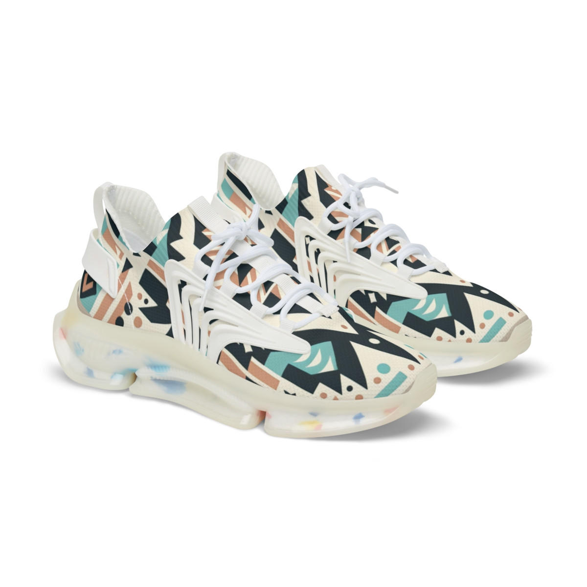 "AfroFusion Kente Kicks" - Men's Mesh Sneaker