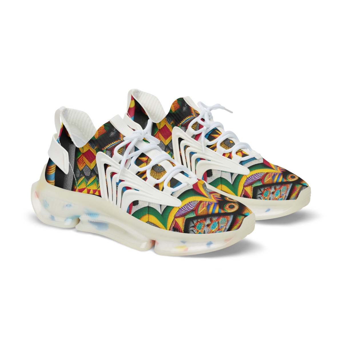 "AfroFusion Kente Kicks" - Men's Mesh Sneaker