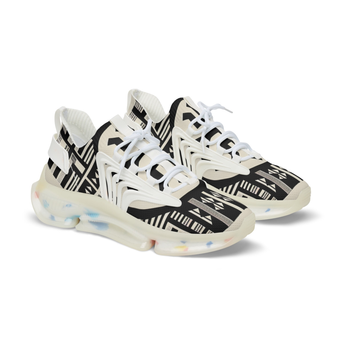 "Afro-fusion Kente Kicks" - Men's Mesh Sneaker