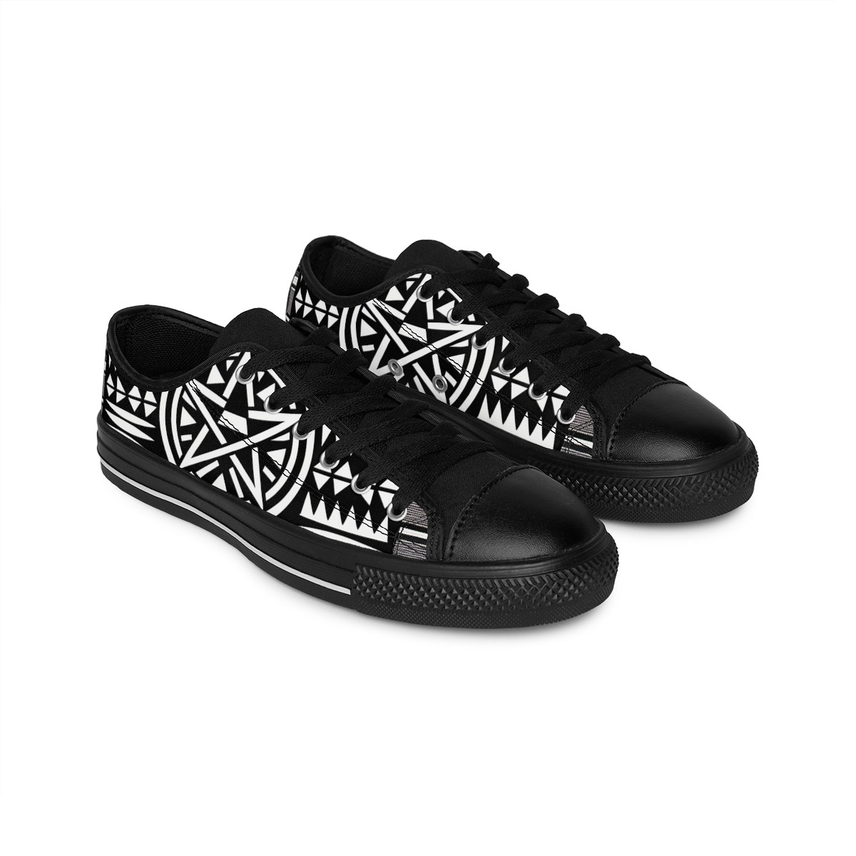 "AfroVibes Kente Kicks" - Women's Sneakers