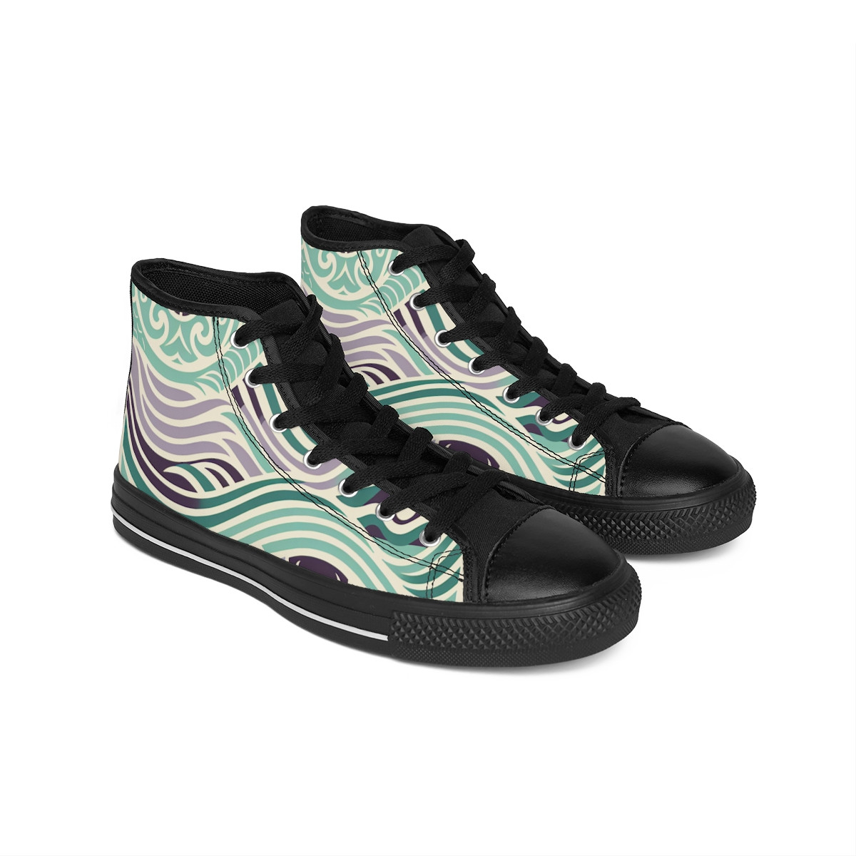 "AfroFusion Kente Kicks" - Men's Classic Sneakers