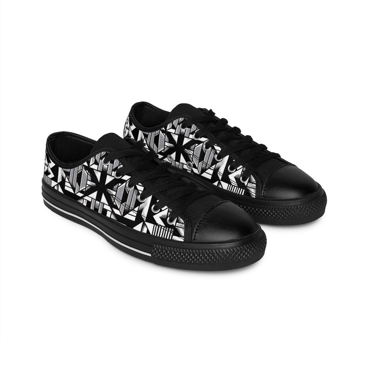 "AfroFusion Kente Kicks" - Women's Sneakers