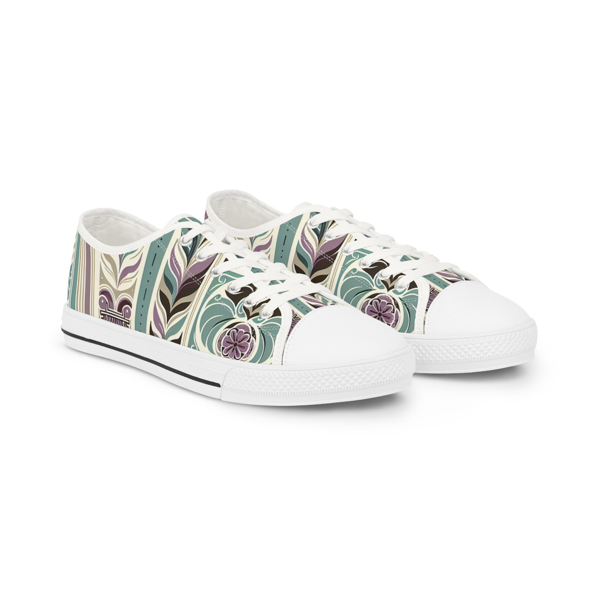 "AfroPulse Kente Kicks" - Men's Lowtop Sneakers