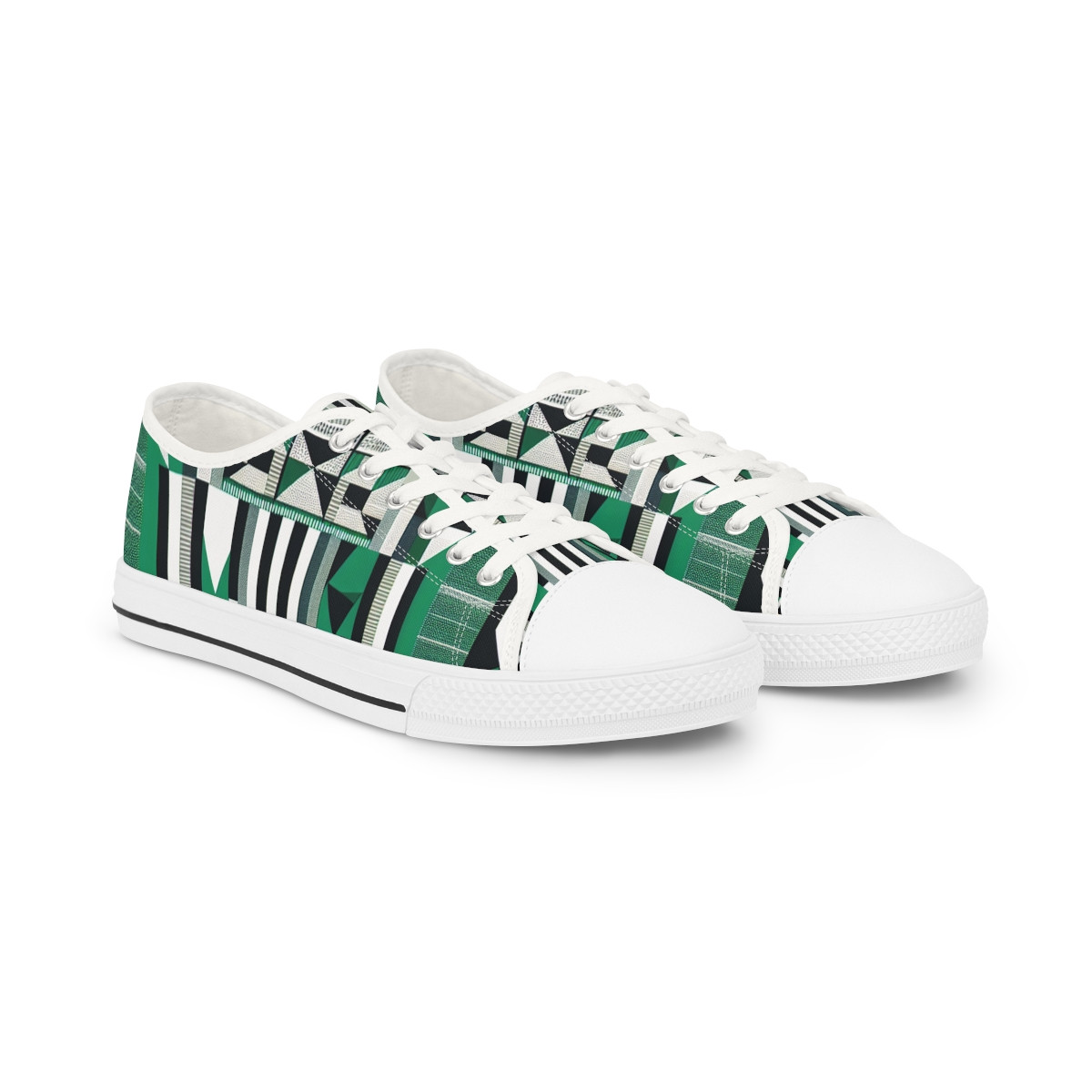 "AfroFusion Kente Kicks" - Men's Lowtop Sneakers