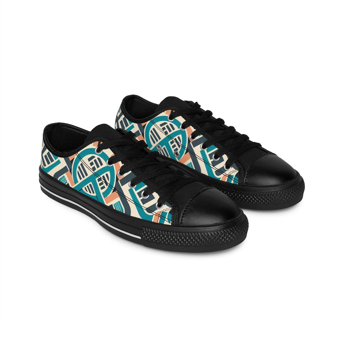 "AfroStride Kente Kicks" - Women's Sneakers