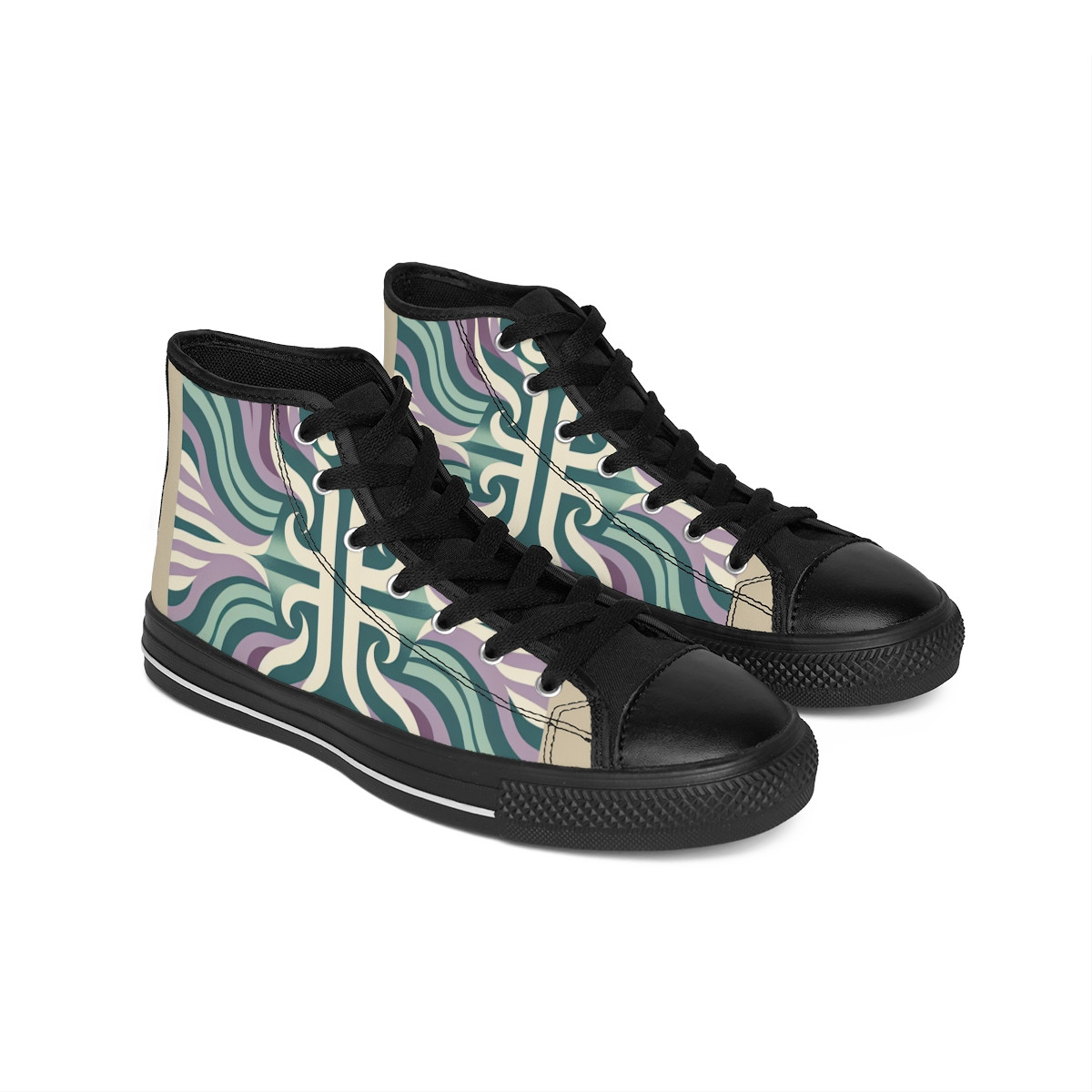 "AfroStride Kente Kicks" - Women's Classic Sneakers