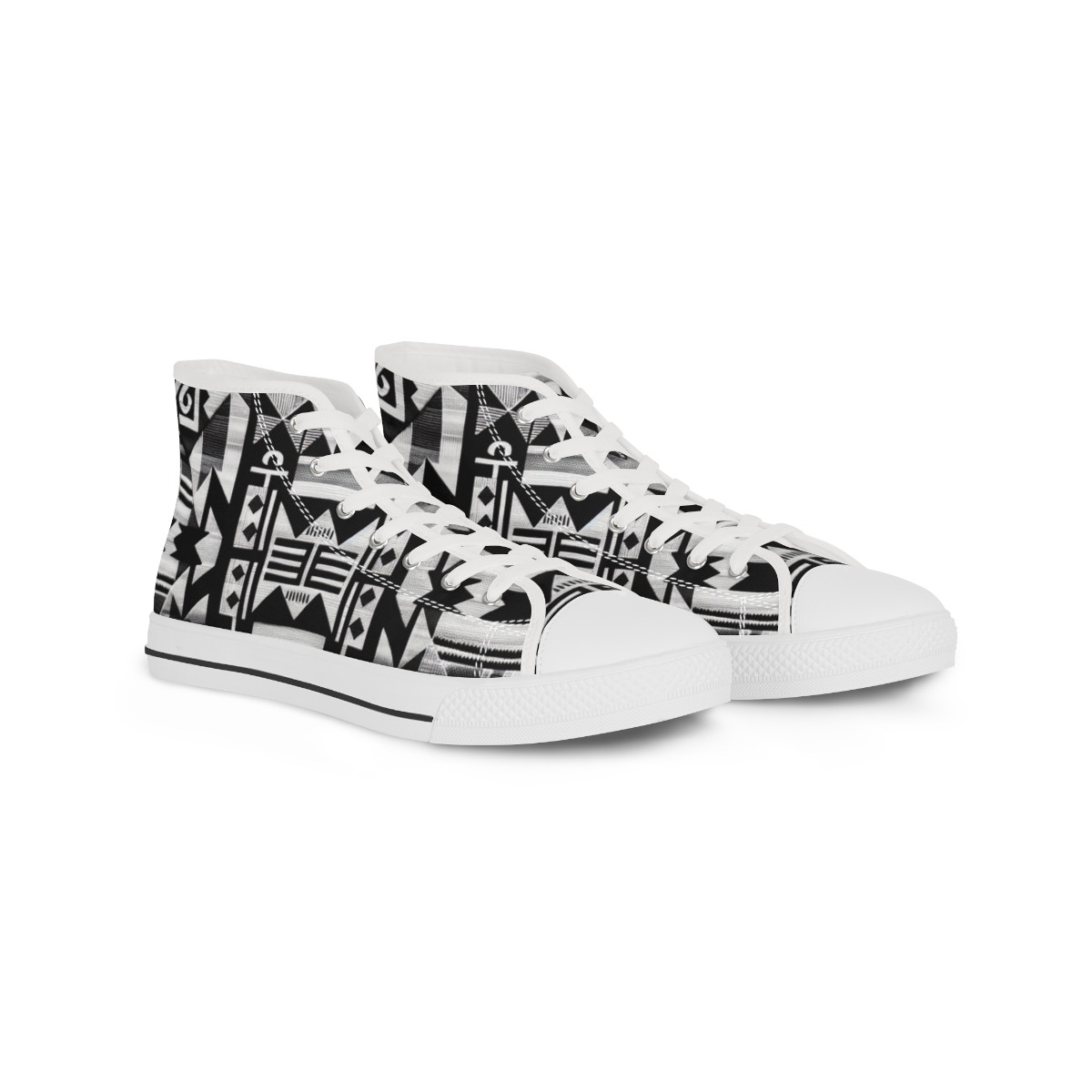 "AfroStride Kente Kicks" - Men's High top Sneakers