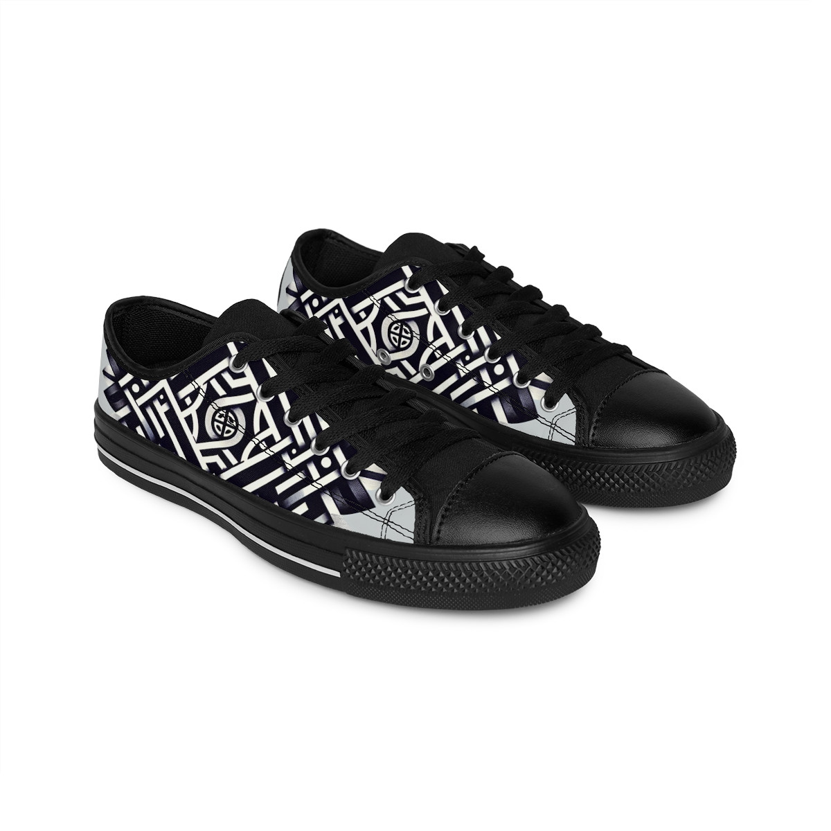 "AfroFusion Kente Kicks" - Women's Sneakers