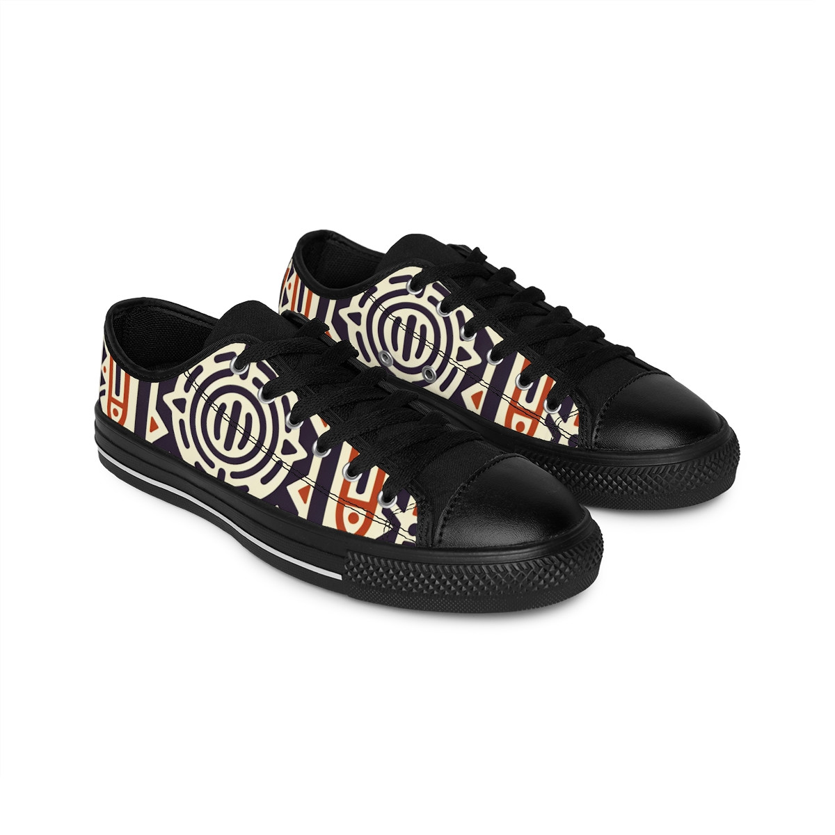 "AfroStride Kente Kicks" - Women's Sneakers