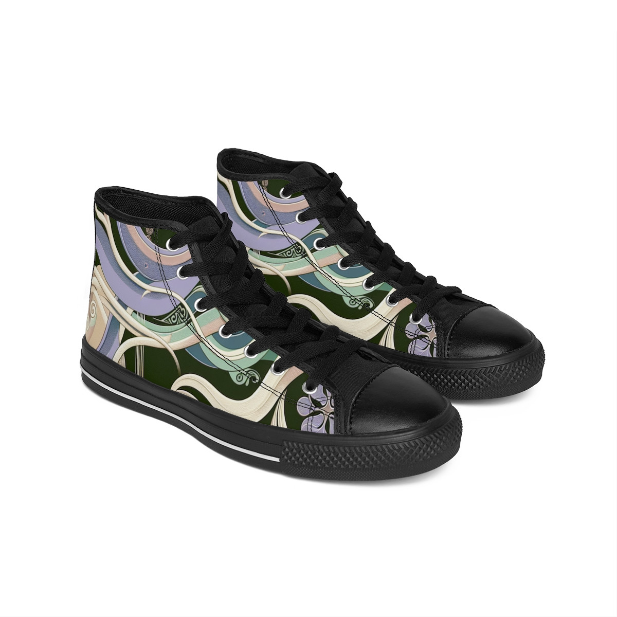 "Heritage Stride: Afrocentric Kente Kicks" - Women's Classic Sneakers