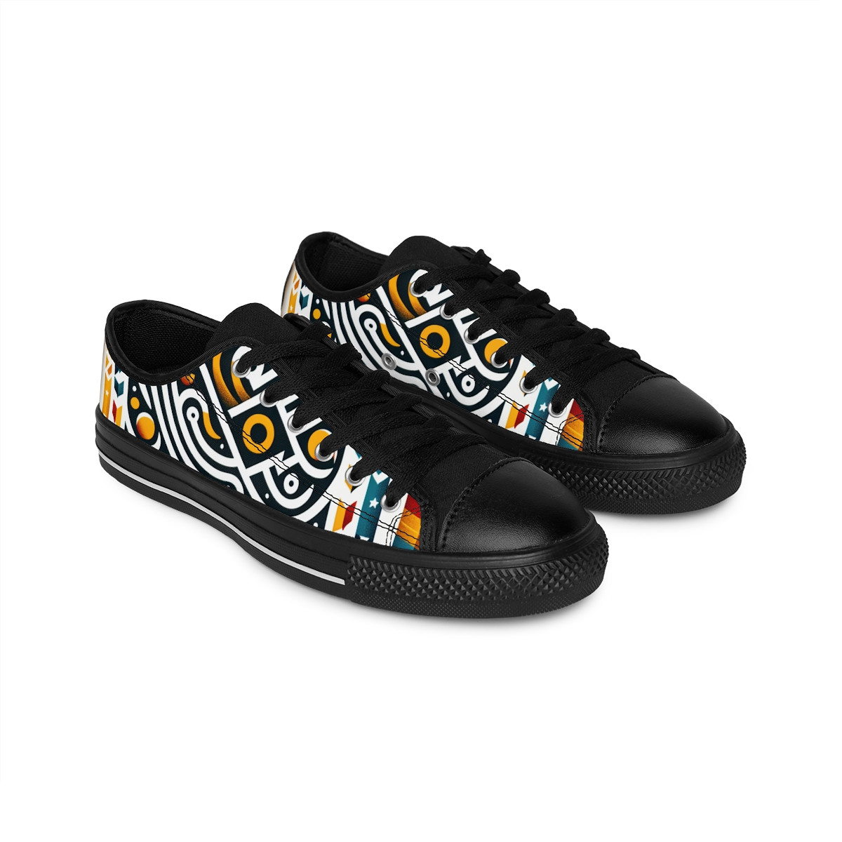 "AfroFusion Kente Kicks" - Men's Sneakers
