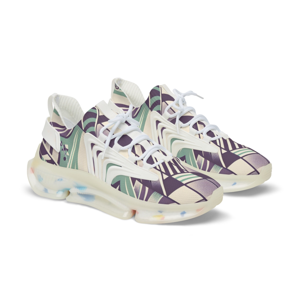 "AfroVibes Royale Kente Kicks" - Men's Mesh Sneaker