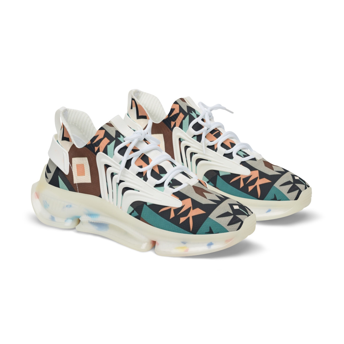 "AfroStride Kente Kicks" - Men's Mesh Sneaker