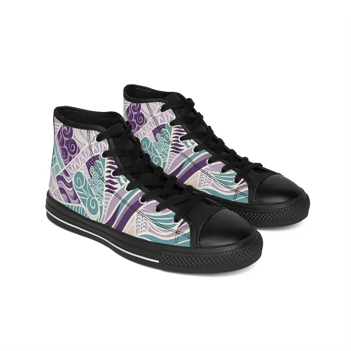 "AfroDynasty Kente Kicks" - Women's Classic Sneakers