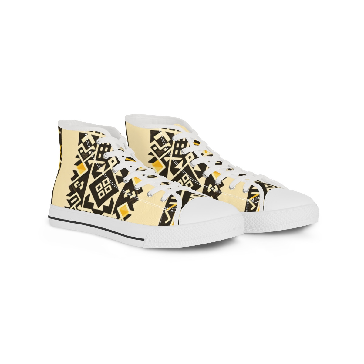 "AfroStride Kente Kicks" - Men's High top Sneakers