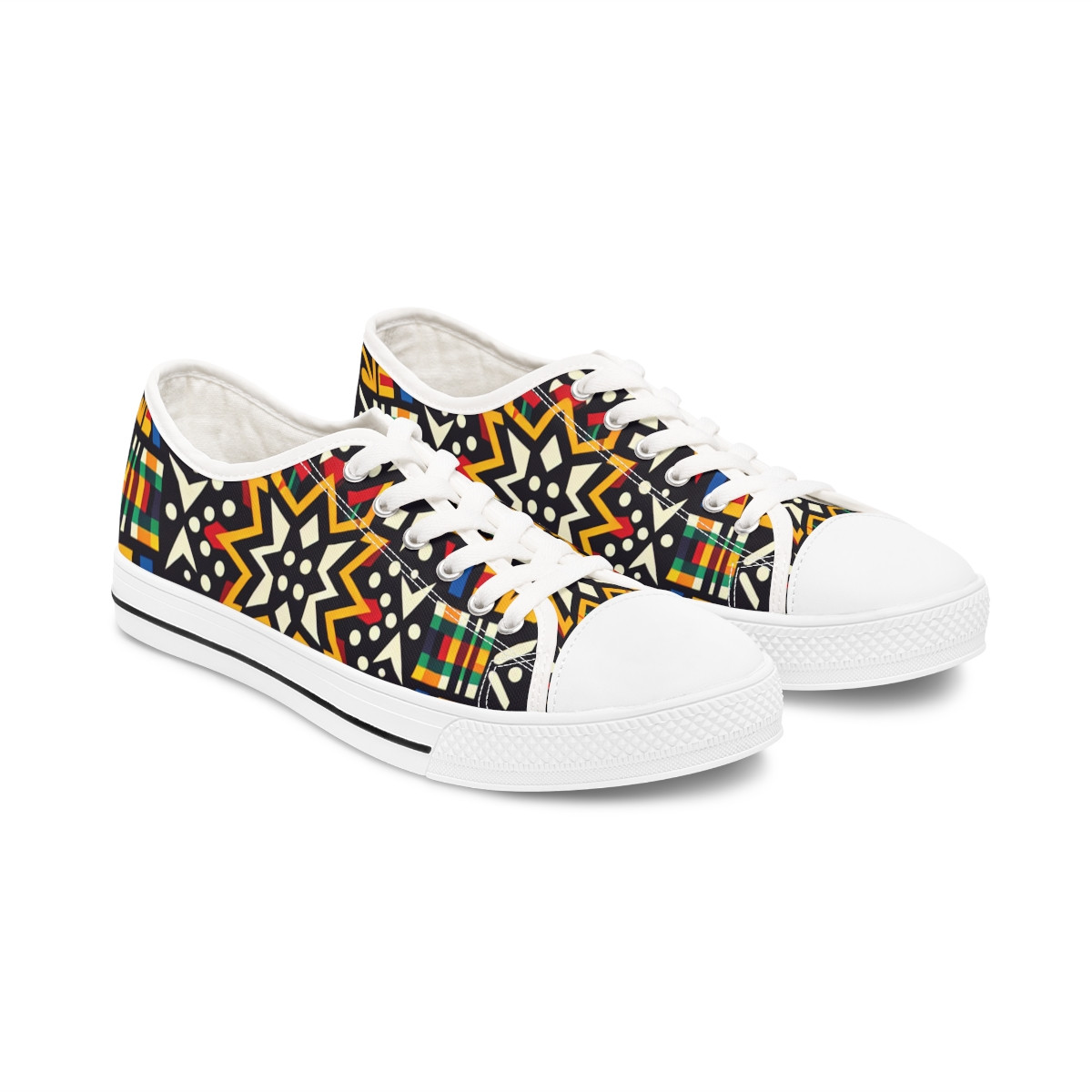 "KenteKicks Royale" - Women's Lowtop Sneakers