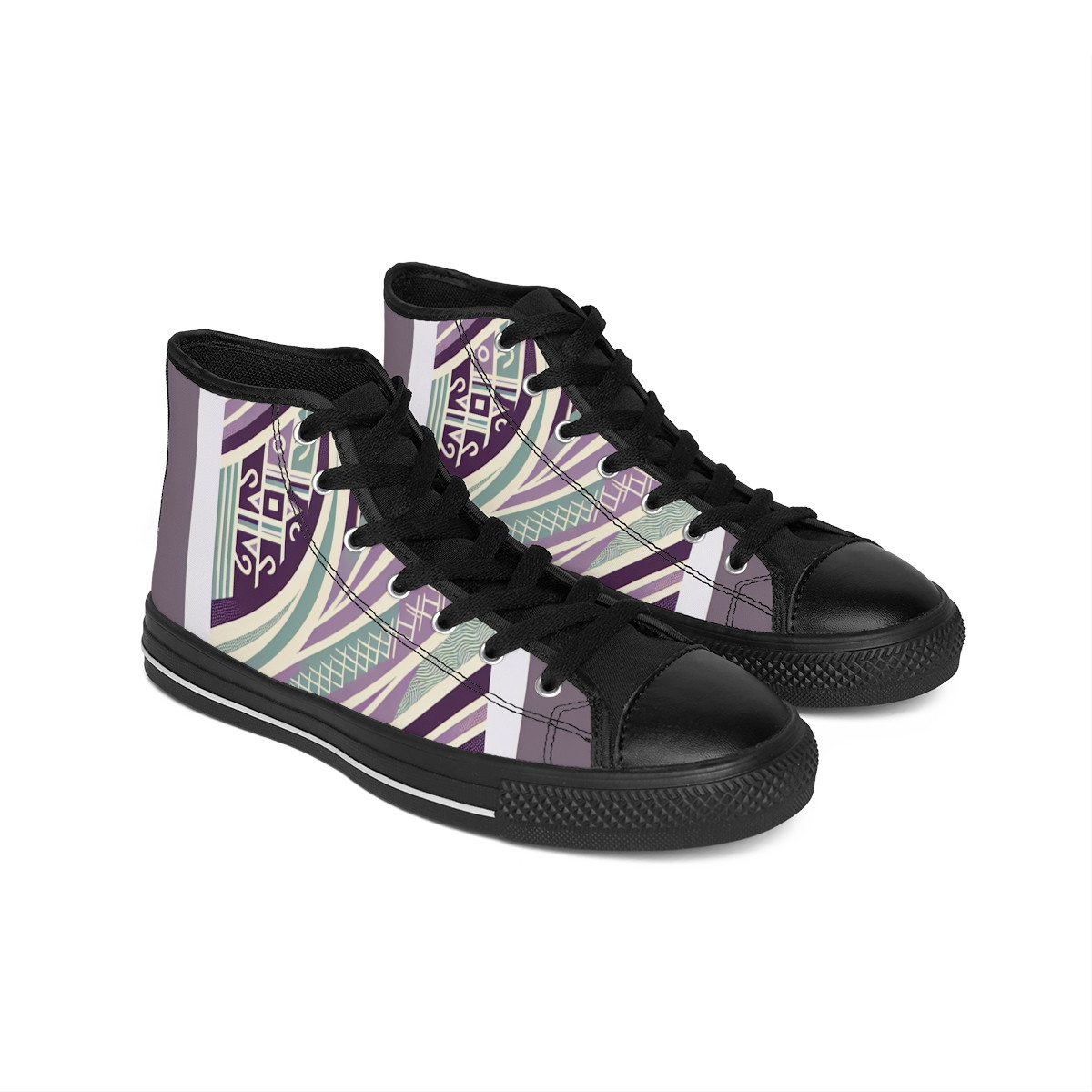 "AfroVibes Kente Kicks" - Men's Classic Sneakers