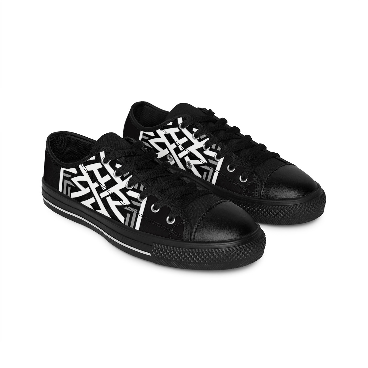 "AfroPulse Kente Kicks" - Women's Sneakers