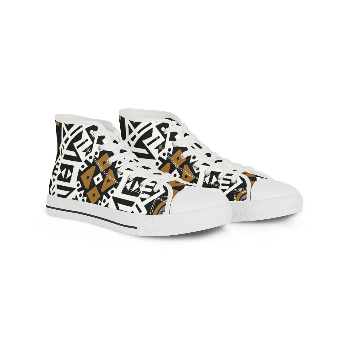 "HeritageStride Kente Kicks" - Men's High top Sneakers