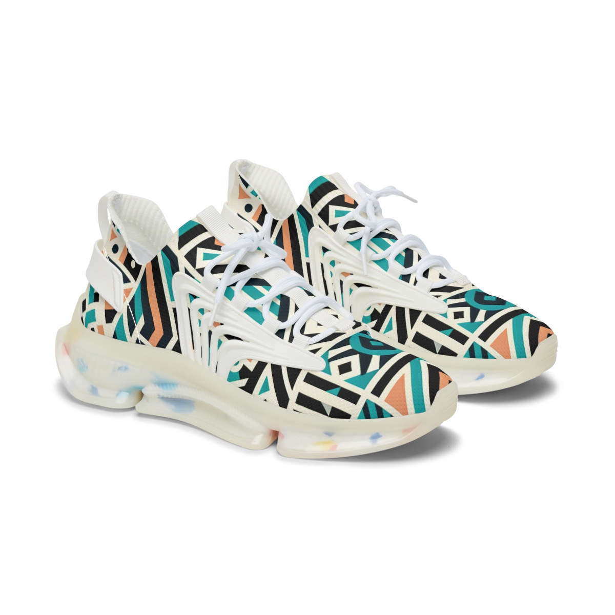 "KenteKicks: Vibrant Fusion Footwear" - Women's Mesh Sneaker